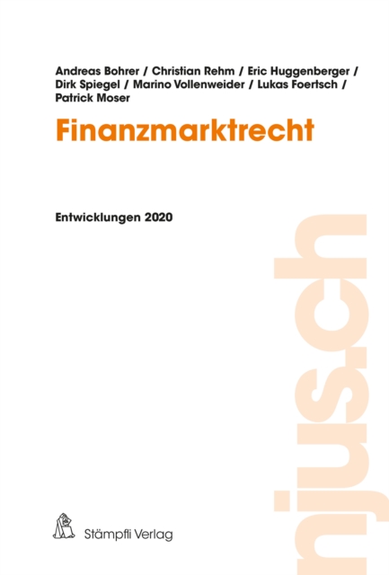 Finanzmarktrecht : Entwicklungen 2020, PDF eBook