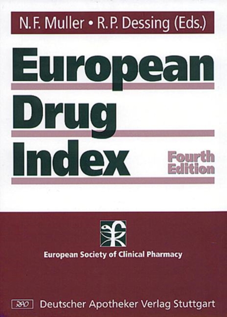 European Drug Index : European Drug Registrations, Fourth Edition, Hardback Book