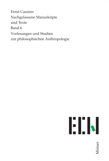 Vorlesungen und Studien zur philosophischen Anthropologie, PDF eBook