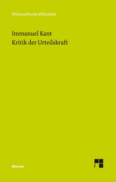 Kritik der Urteilskraft, PDF eBook