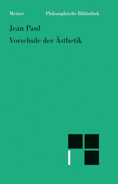 Vorschule der Asthetik, PDF eBook