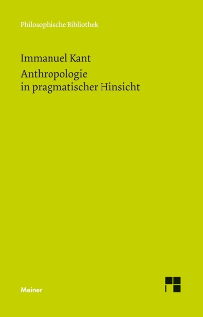 Anthropologie in pragmatischer Hinsicht, PDF eBook