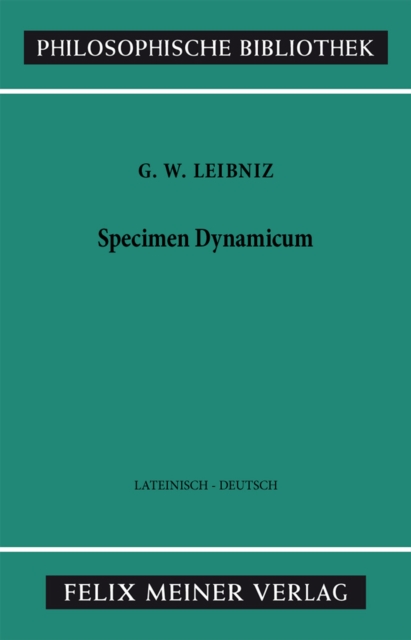 Specimen Dynamicum : Zweisprachige Ausgabe, PDF eBook
