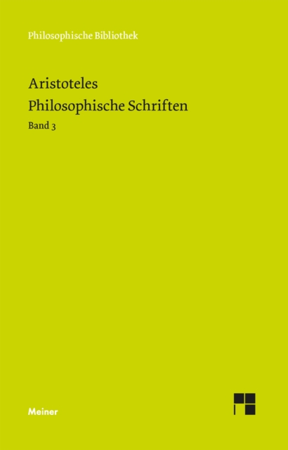 Philosophische Schriften. Band 3 : Nikomachische Ethik, PDF eBook