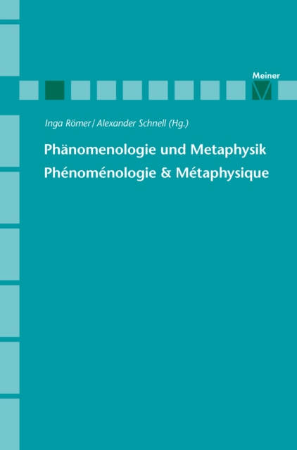 Phanomenologie und Metaphysik, PDF eBook