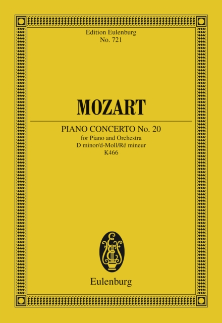 Piano Concerto No. 20 D minor : K. 466, PDF eBook