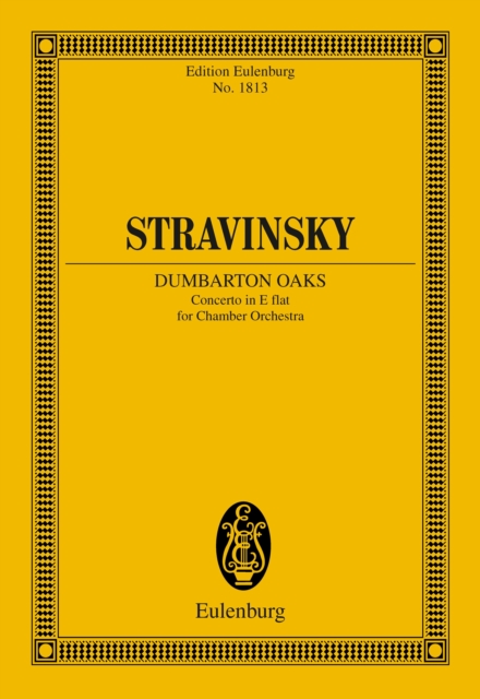 Concerto in Eb "Dumbarton Oaks" : for chamber orchestra, PDF eBook