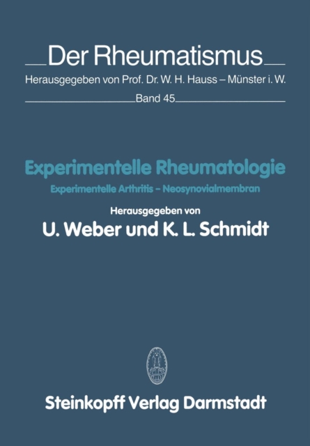 Experimentelle Rheumatologie, Paperback Book