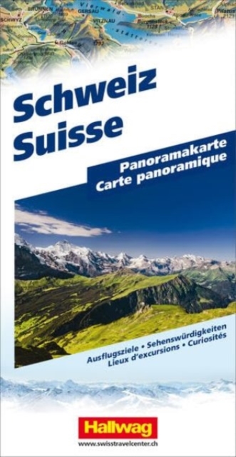 Switzerland Panoramic map, Sheet map, folded Book