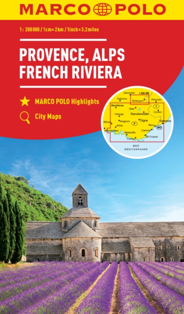 Provence, Alps, Cote d'Azur Marco Polo Map, Sheet map, folded Book
