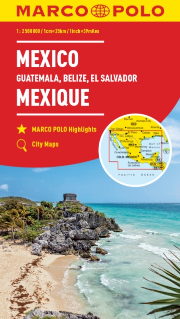 Mexico Marco Polo Map : Includes Guatemala, Belize and El Salvador, Sheet map, folded Book