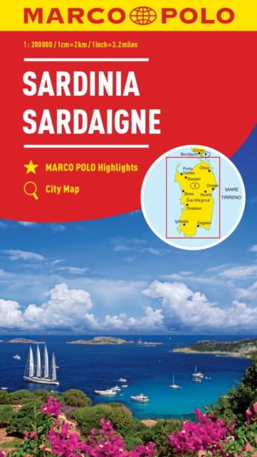 Sardinia Marco Polo Map, Sheet map, folded Book