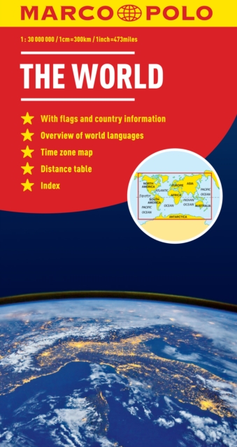 World Marco Polo Map, Sheet map, folded Book