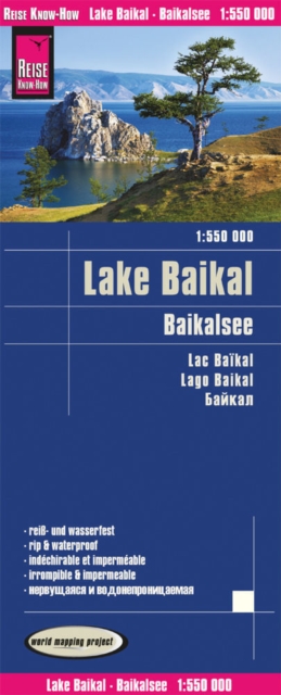 Lake Baikal (1:550.000), Sheet map, folded Book