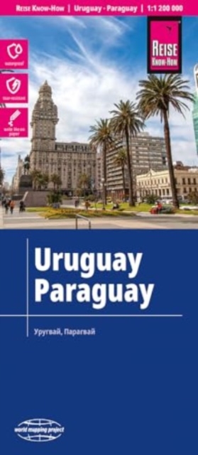 Uruguay & Paraguay, Sheet map, folded Book