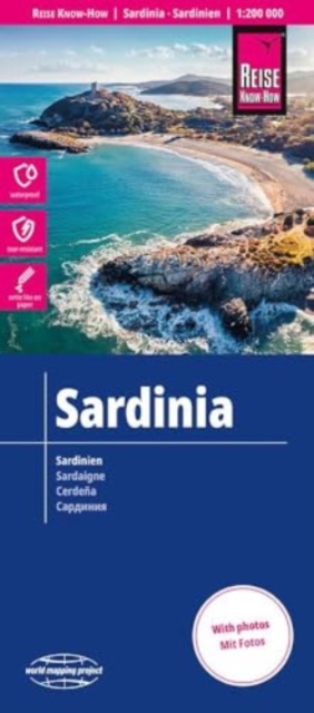 Sardinia, Sheet map, folded Book