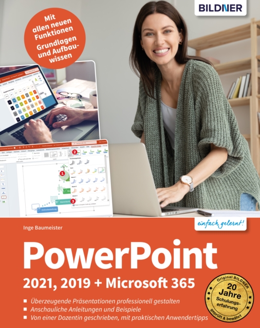 PowerPoint 2021, 2019 + Microsoft 365 : Einfach gelernt!, PDF eBook