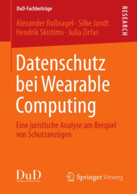 Datenschutz bei Wearable Computing : Eine juristische Analyse am Beispiel von Schutzanzugen, PDF eBook