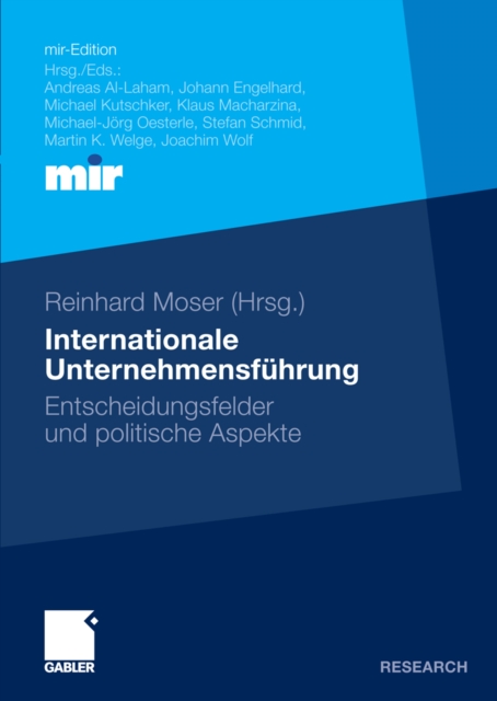 Internationale Unternehmensfuhrung : Entscheidungsfelder und politische Aspekte, PDF eBook