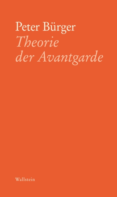 Theorie der Avantgarde, PDF eBook