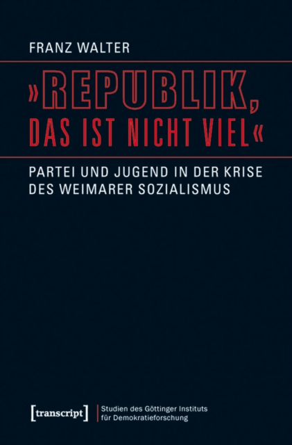 »Republik, das ist nicht viel« : Partei und Jugend in der Krise des Weimarer Sozialismus, PDF eBook