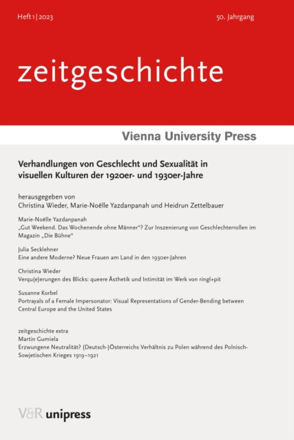 Verhandlungen von Geschlecht und Sexualitat in visuellen Kulturen der 1920er- und 1930er-Jahre, PDF eBook