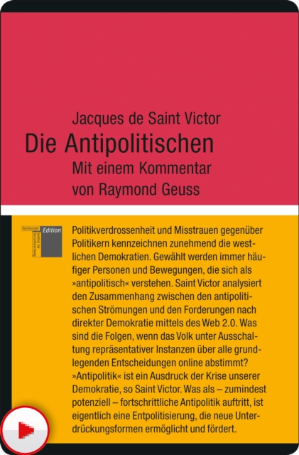 Die Antipolitischen, PDF eBook