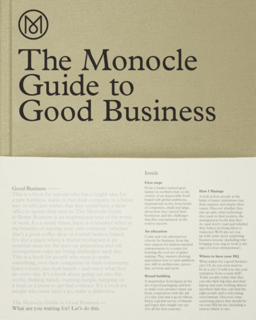 The Monocle Guide to Good Business, Hardback Book