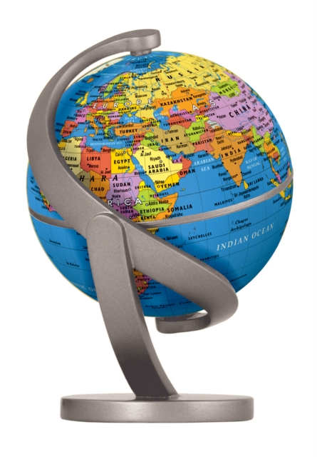 Political World Globe 10cm : Compact, desk top world globe by Stellanova, Globe Book