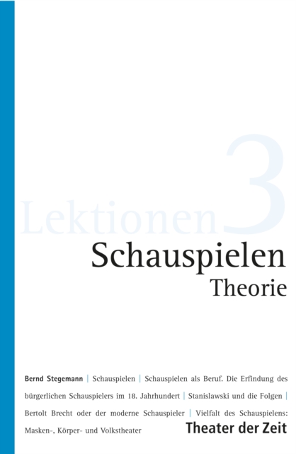 Schauspielen - Theorie, PDF eBook