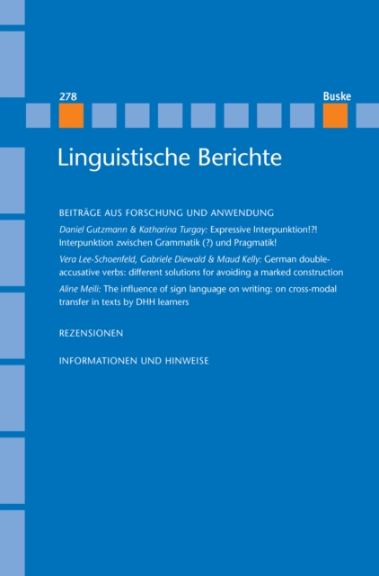 Linguistische Berichte Heft 278, PDF eBook