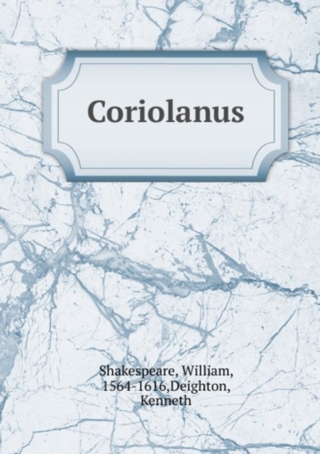 Coriolanus, Paperback Book