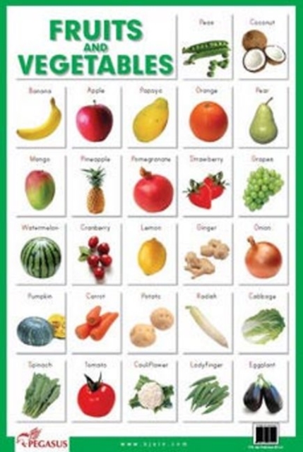 Fruits & Vegetables, Poster Book