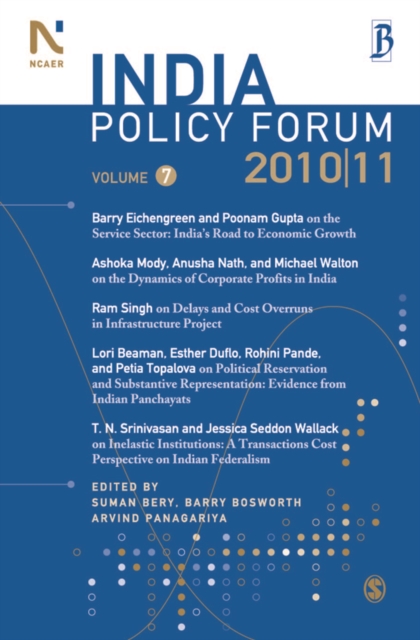 India Policy Forum 2010-11 : Volume 7, Paperback / softback Book