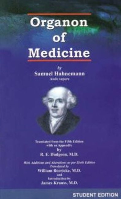 Organon of Medicine, Paperback / softback Book