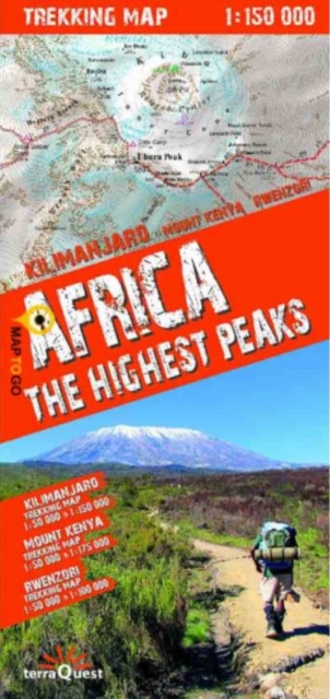 terraQuest Trekking Map Africa, Sheet map Book