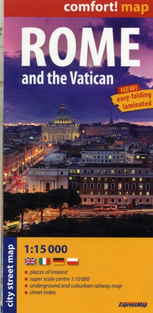 comfort! map Rome and the Vatican, Sheet map Book