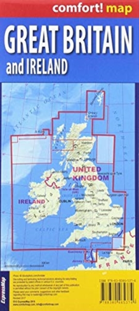 comfort! map Great Britain & Ireland, Sheet map Book