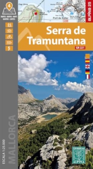 Serra de Tramuntana - Mallorca 4 maps, Sheet map, folded Book