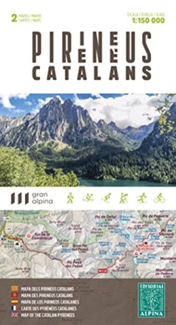 Pyrenees catalanes 2 maps, Sheet map, folded Book