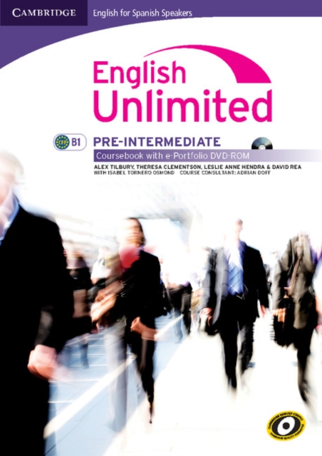 English Unlimited for Spanish Speakers Pre-intermediate Coursebook with e-Portfolio, Mixed media product Book