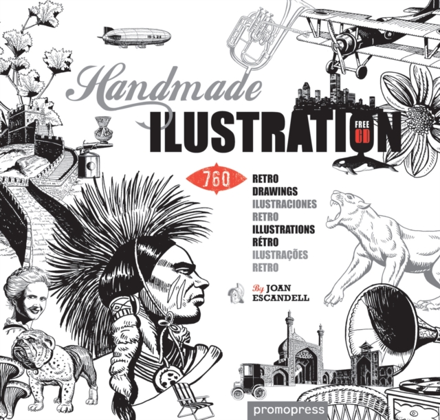 Handmade Illustration: 1000 Retro Style Drawings, Paperback / softback Book