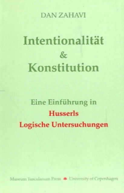 Intentionalitat und Konstitution, Paperback / softback Book