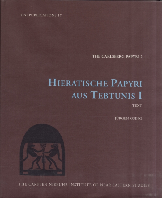 Hieratische Paryri aus Tebtunis I, Paperback / softback Book