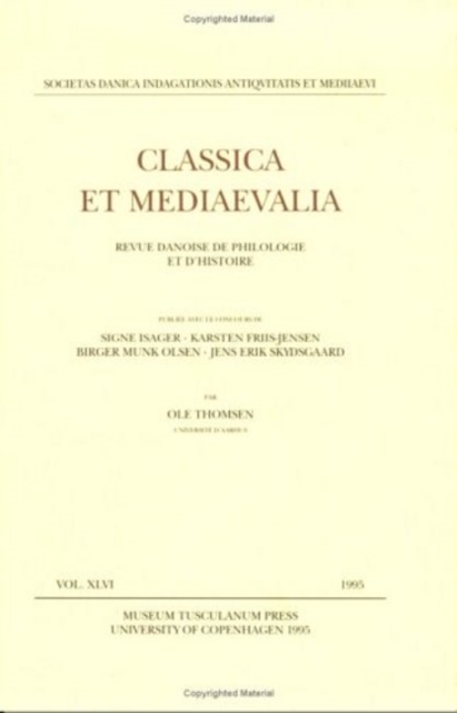 Classica et Mediaevalia vol. 46, Paperback / softback Book