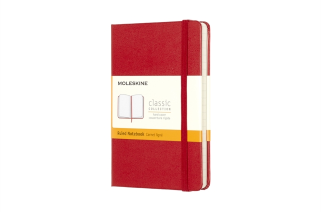 Moleskine Pocket Ruled Hardcover Notebook Scarlet Red, Notebook / blank book Book