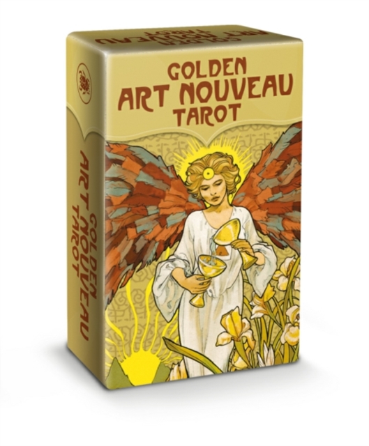 Golden Art Nouveau Tarot - Mini Tarot, Cards Book