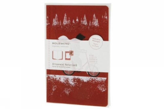 Moleskine Ornament Card Large - Cycling Bear, Cards Book
