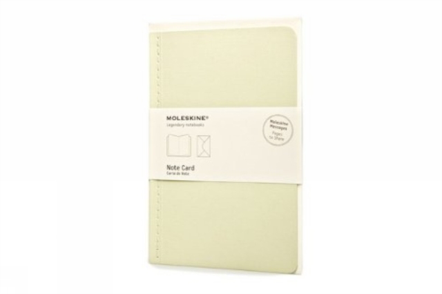 Moleskine Note Card with Envelope - Large Tea Green, Cards Book