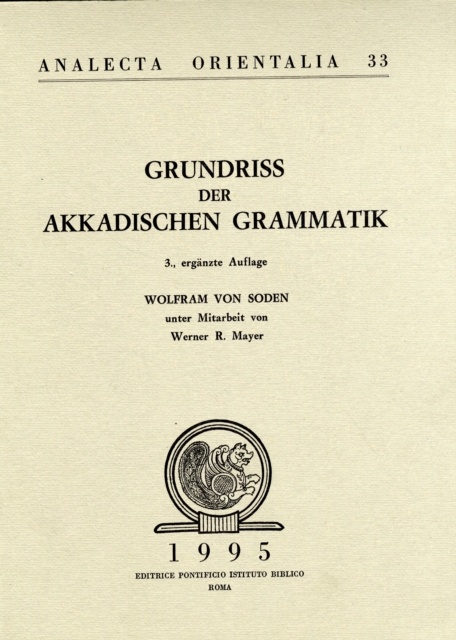 Grundriss der Aakadischem Grammatik, Paperback Book